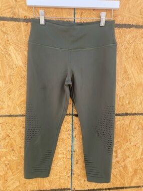 Lilybod Olive Green Performance Leggings GUC M